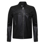 Hadsten Leather Jacket // Black (2XL)