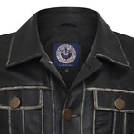 Crane Leather Jacket // Black (L)