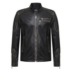 Belize Leather Jacket // Black (XL)