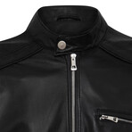 Faborg Leather Jacket // Black (XL)
