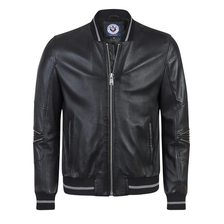 Toria Leather Jacket // Black (L)