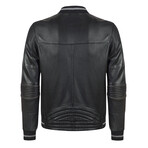Toria Leather Jacket // Black (3XL)