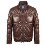 Andros Leather Jacket // Brown (XL)