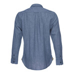 Truman Outdoor Shirt in Double Face // Blue (L)