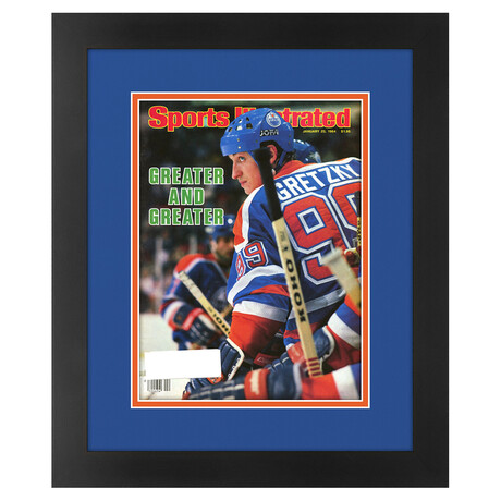 Wayne Gretzky Matted and Framed Sports Illustrated Magazine // January 23, 1984 Issue