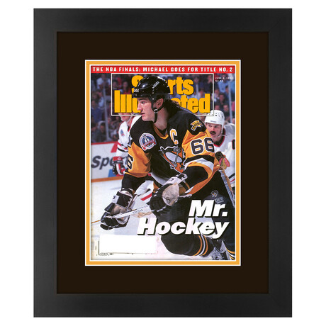Mario Lemieux Matted and Framed Sports Illustrated Magazine // June 8, 1992 Issue