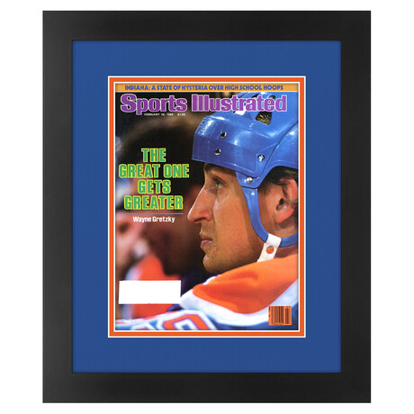 Wayne Gretzky Matted and Framed Sports Illustrated Magazine // February 18, 1985 Issue