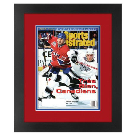 Mathieu Schneider Matted and Framed Sports Illustrated Magazine // June 14, 1993 Issue