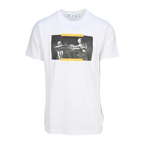 Caravaggio T-Shirt // White + Yellow (XXS)