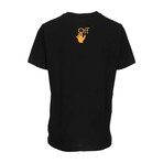 Caravaggio Print T-Shirt // Black + Multicolor (XS)