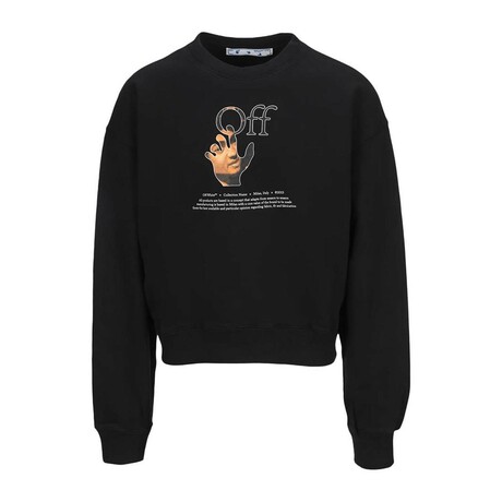 Logo Print Long-Sleeve Sweatshirt // Black + Multicolor (XXS)