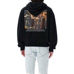 Caravaggio Crowning Print Hoodie // Black + Multicolor (XXS)