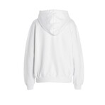 Logo Print Hoodie // White + Multicolor (M)