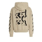 Arrows Logo Cotton Hoodie // Beige + Multicolor (XXS)