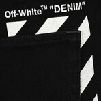 Diag Skinny Denim Jeans // Black + White (32WX32L)