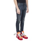 Ripped Detail Bootcut Jeans // Black (29WX32L)