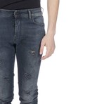 Ripped Detail Bootcut Jeans // Black (29WX32L)