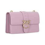PINKO // Love Icon Simply Shoulder Bag // Pink + Gold