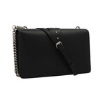 PINKO // Love Icon Simply Shoulder Bag // Black + Silver