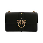 PINKO // Love Icon Simply Shoulder Bag // Black + Gold
