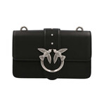 PINKO // Love Icon Simply Mini Shoulder Bag // Black + Silver