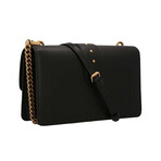 PINKO // Love Icon Simply Shoulder Bag // Black + Gold