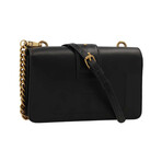 PINKO // Love Icon Simply Mini Shoulder Bag // Black + Gold