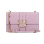 PINKO // Love Icon Simply Shoulder Bag // Pink + Gold