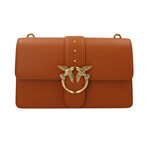 PINKO // Love Icon Simply Shoulder Bag // Brown + Gold