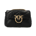 PINKO // Mini Love Puff Maxi Quilt Bag // Black + Gold