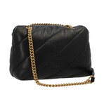 PINKO // Mini Love Puff Maxi Quilt Bag // Black + Gold
