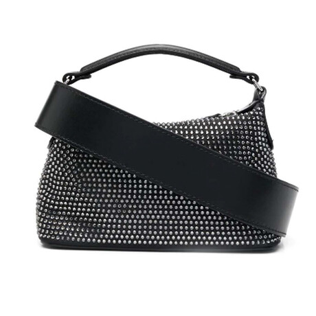 LIU JO // Mini Hobo Bag with Rhinestones // Black