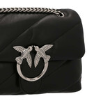 PINKO // Love Mini Puff Shoulder Bag // Black + Silver