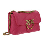 PINKO // Love Mini Puff Shoulder Bag // Fuchsia + Gold