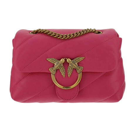 PINKO // Love Mini Puff Shoulder Bag // Fuchsia + Gold