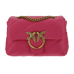 PINKO // Love Mini Puff Shoulder Bag // Fuchsia + Gold