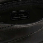 PINKO // Love Baby Puff Maxi Shoulder Bag // Black + Gold