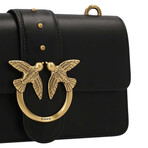 PINKO // Love Icon Simply Mini Shoulder Bag // Black + Gold