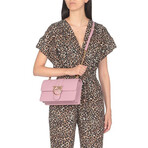 PINKO // Love Icon Simply Shoulder Bag // Pink + Gold