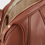 Emporio Armani // Leather Clutch Bag // Brown