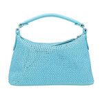 LIU JO // Mini Hobo Bag with Rhinestones // Turquoise