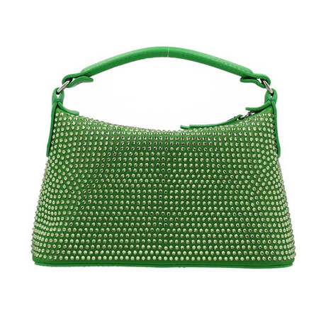 LIU JO // Mini Hobo Bag with Rhinestones // Green