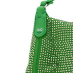 LIU JO // Mini Hobo Bag with Rhinestones // Green