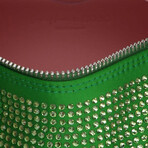 LIU JO // Mini Hobo Bag with Rhinestones // Green