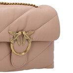 PINKO // Love Big Puff Maxi Shoulder Bag // Pink + Gold