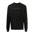 Arrows Motif Long-Sleeve T-Shirt // Black + Multicolor (S)