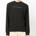 Arrows Motif Long-Sleeve T-Shirt // Black + Multicolor (S)