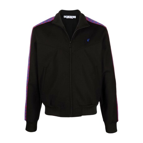 Arrows Embroidered Track Jacket // Black + Multicolor (XXS)