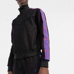 Arrows Embroidered Track Jacket // Black + Multicolor (XXS)