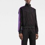 Arrows Embroidered Track Jacket // Black + Multicolor (XXS)